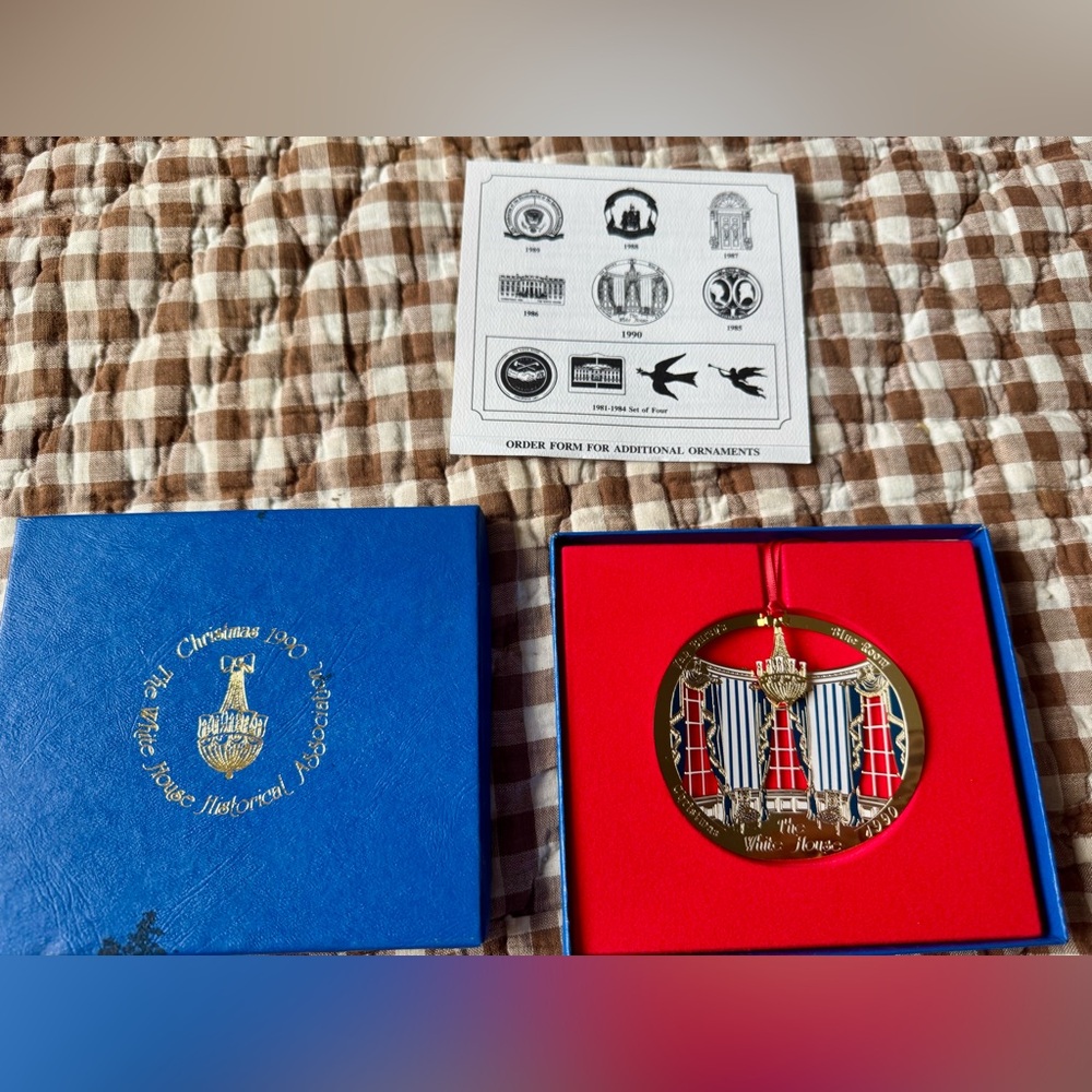 Red and Gold Holiday Ornament